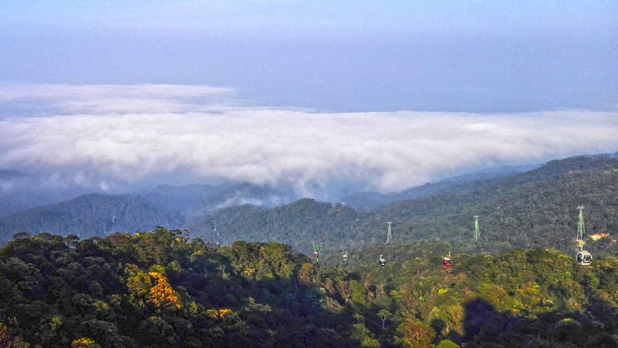 Enjoy the view from the Ba Na hills