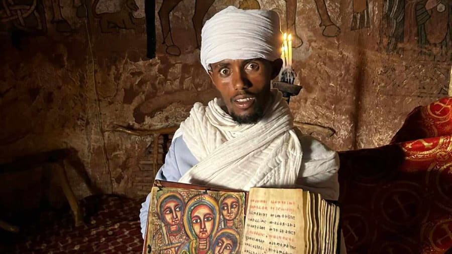 Priest at Abuna Yemata Guh