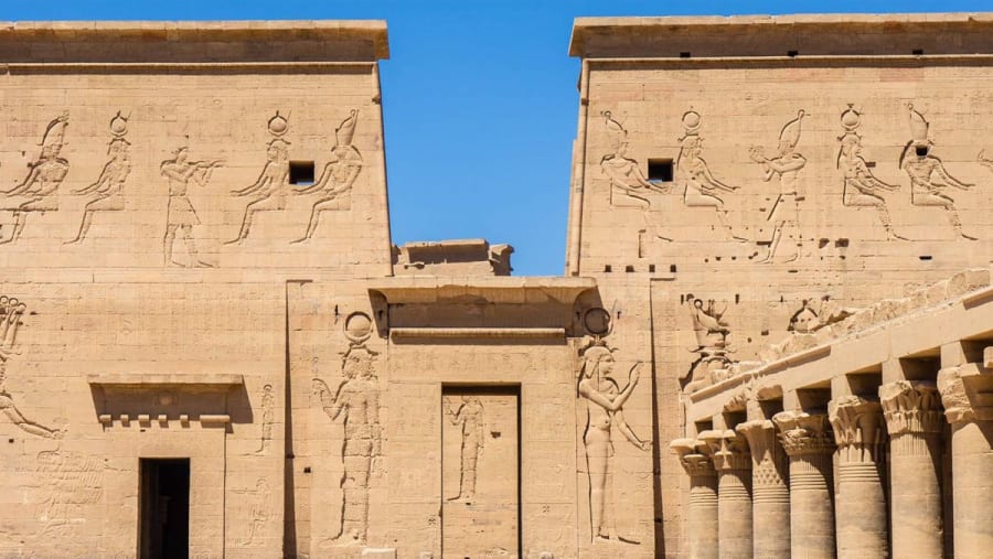 Second Pylon From The Forecourt Temple Of Isis