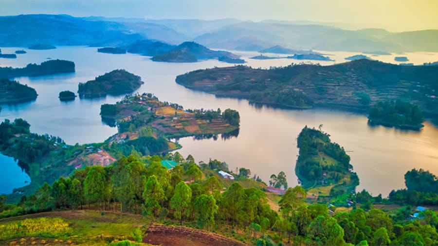 View of Lake Bunyonyi