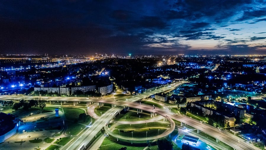 Night Aerial View