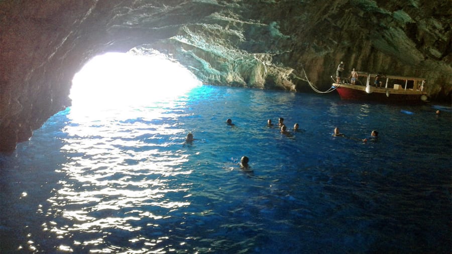 Swim in the Blue Cave