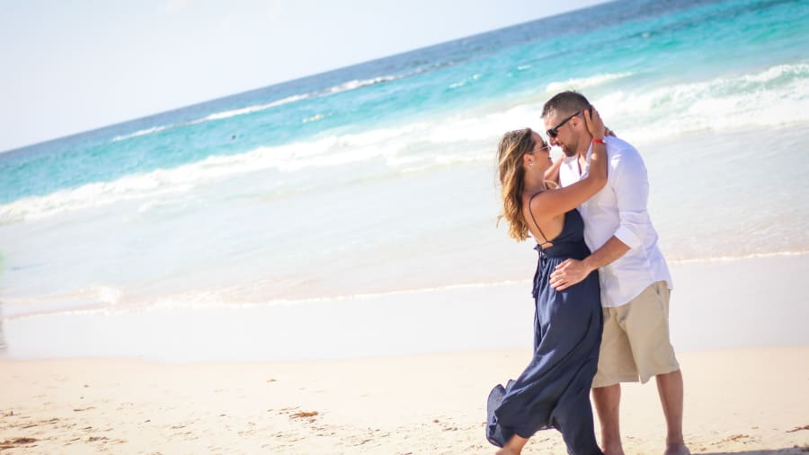 Photoshoot at a Dominican beach