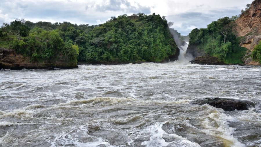 River Nile source at Lake Victoria