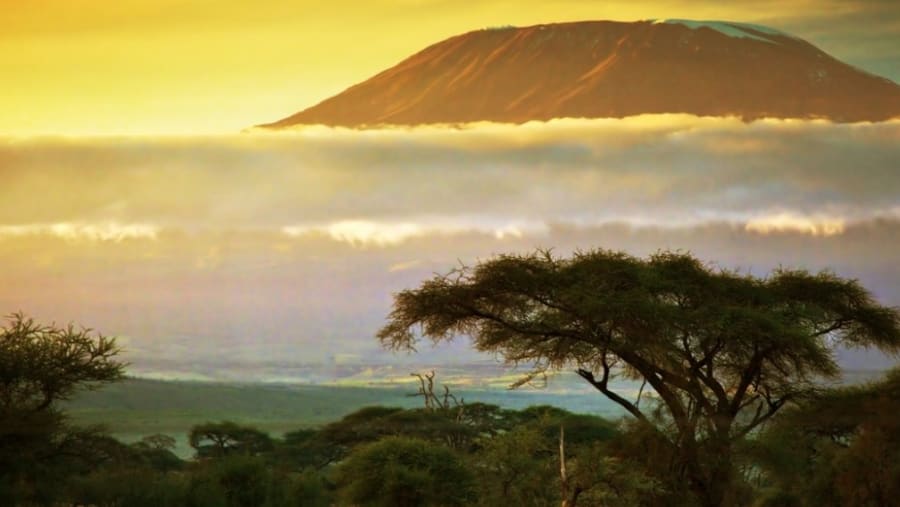 Beautiful Sunset at Kilimanjaro