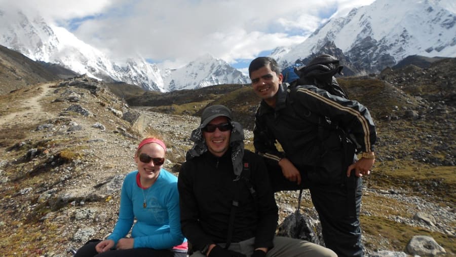 mountain view from laboche