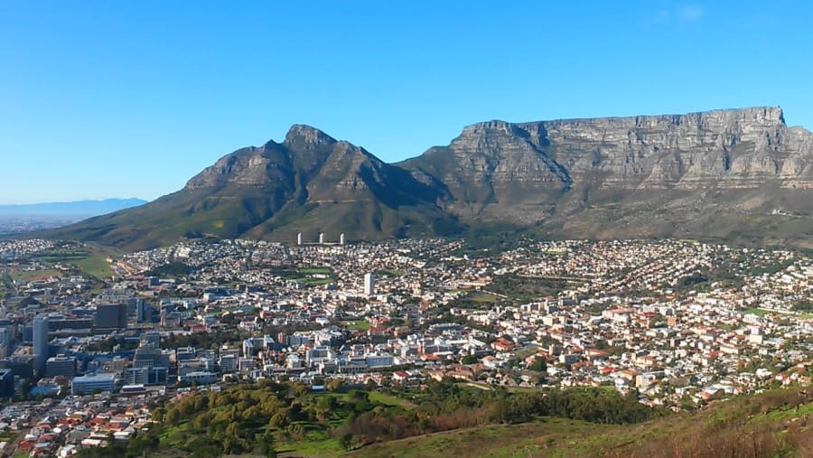 Table Mountain overlooking Cape Town