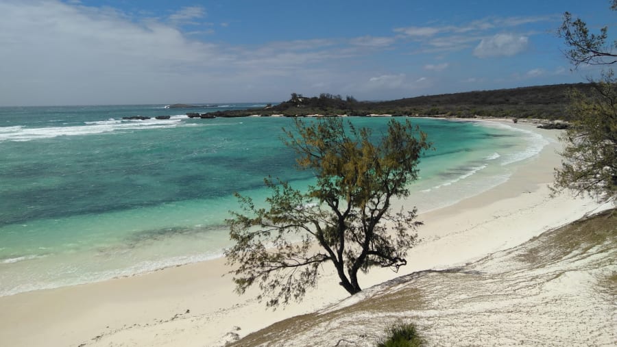 Spot idyllic beaches in Africa