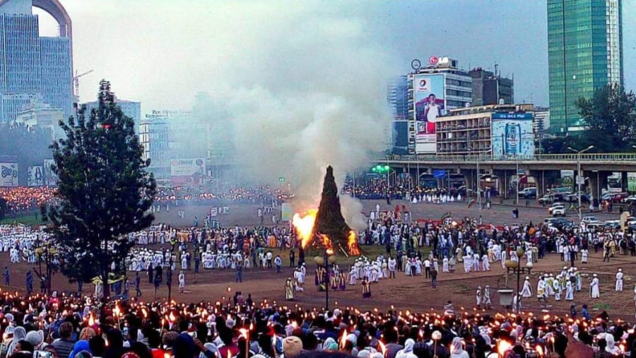 festival of Meskel in Addis Ababa