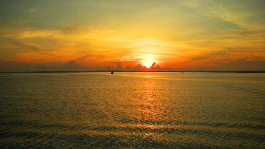 Sunset at Cuyabeno river