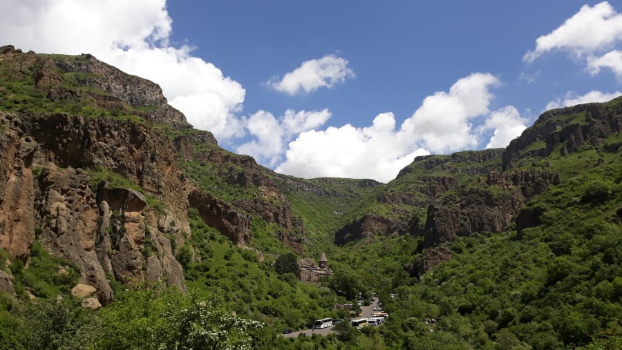Descend into the Garni Gorge