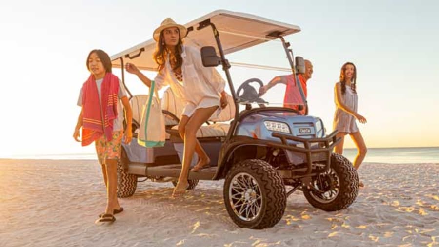 Golf cart tour of Grand Turks Island