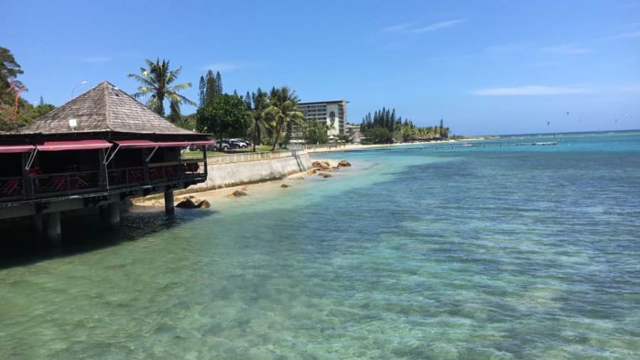 Admire the amazing seashore views of Noumea