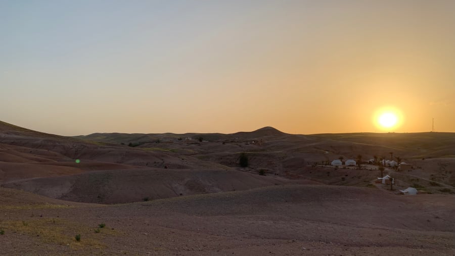 Sunset in Agfay Desert