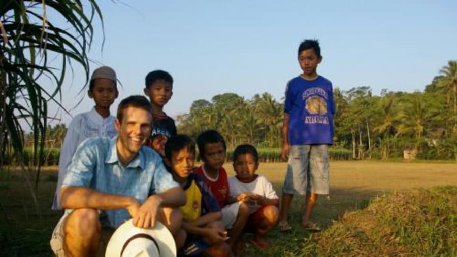 meeting local children