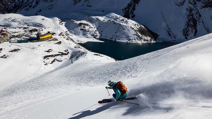 Skiing in Portillo