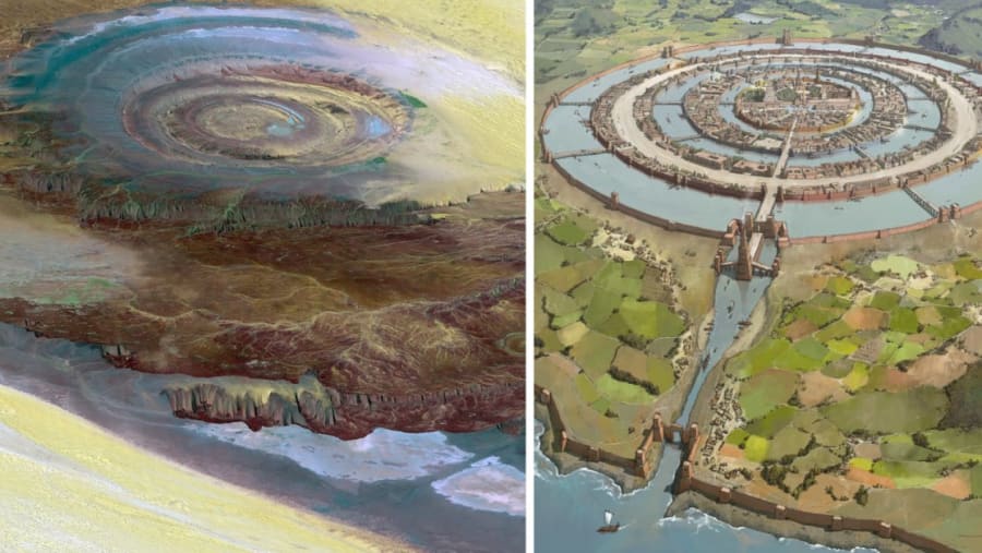 The lost Atlantis (Richat Structure)