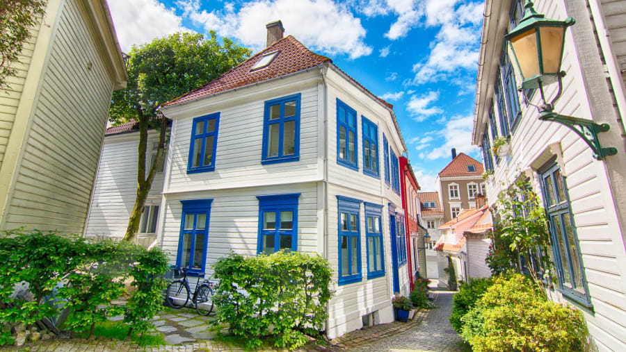 Narrow streets of cobblestone