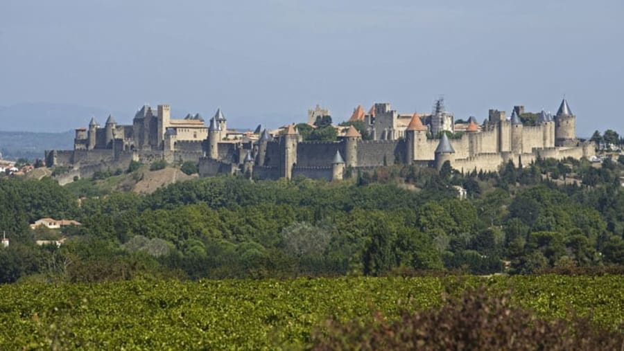 Medieval citadel of Carcassonne.
