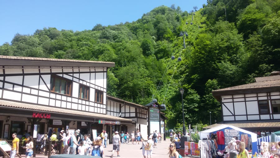 The city square