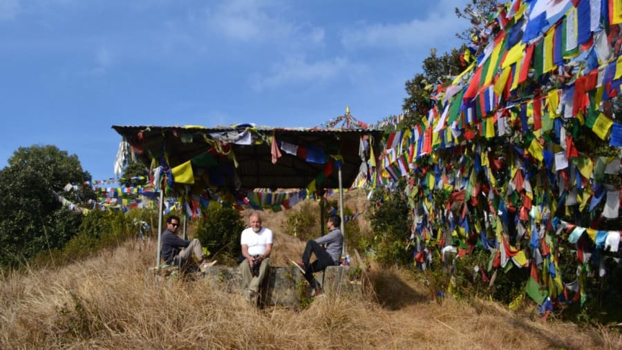 Hiking up Jamacho Hill