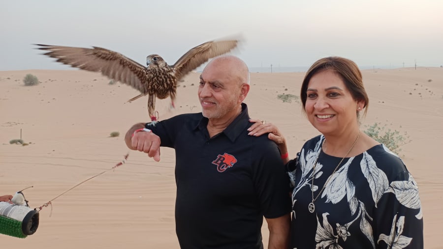 Photo with an eagle