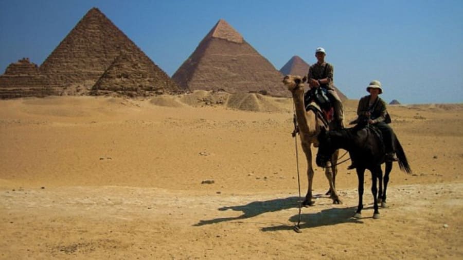 Camel Ride on Pyramids