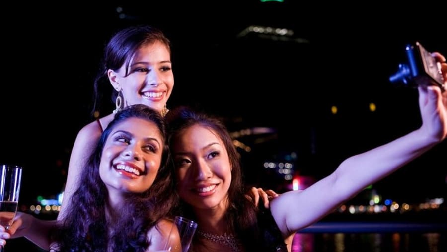 Travellers at a nightclub