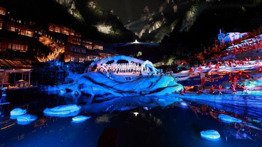 Fox Fairy Show A Area Ticket with Private Transfer in Zhangjiajie City