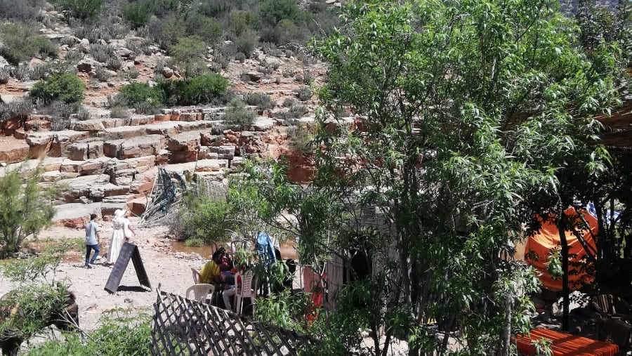 Oasis in the high atlas mountain & paradise valley