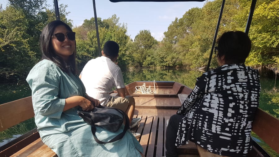 Enjoy a boat ride over serene waters