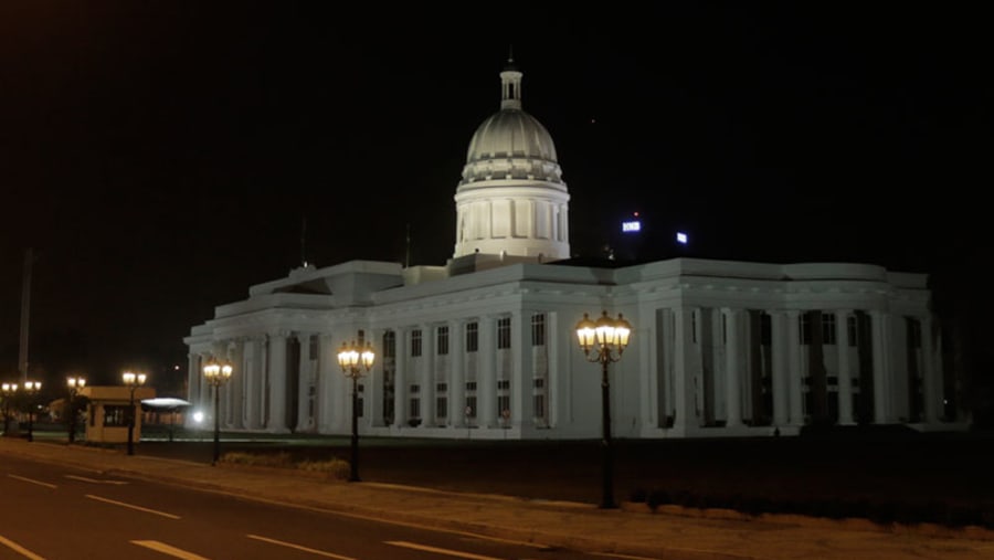 Town Hall at night