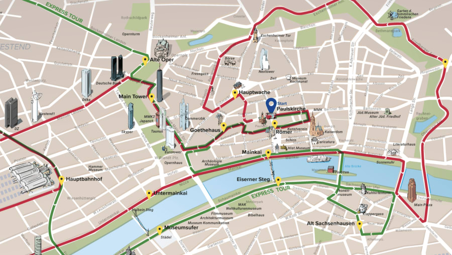 Frankfurt City Map