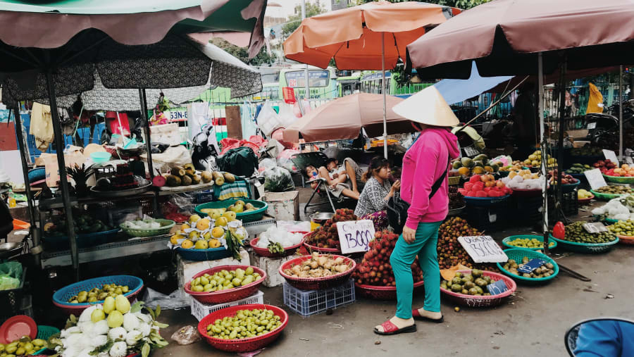 Go to a Fruit Market in Ho Chi Minh city