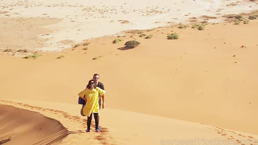 Traveller on a Namibia Sightseeing Safari