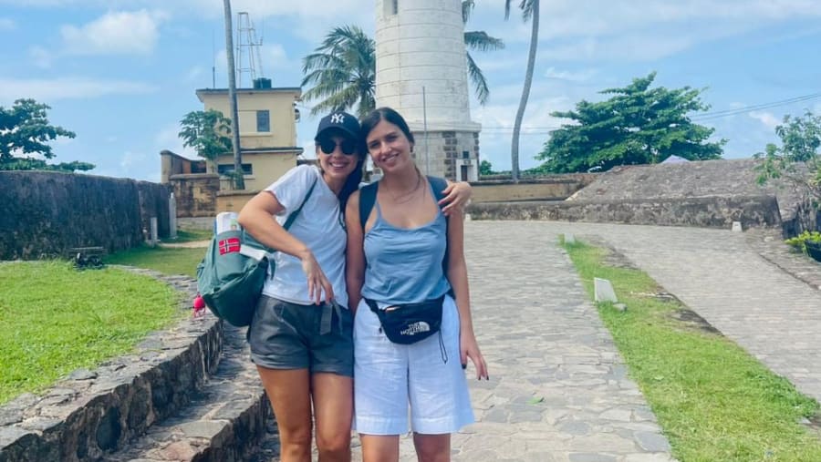 Happy travellers