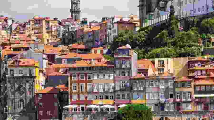 View of Vibrant Houses of Porto