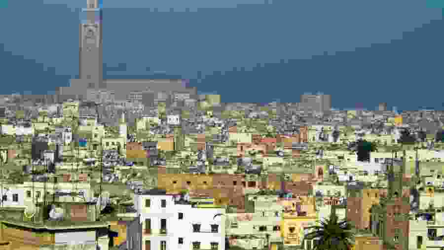 View of Casablanca city