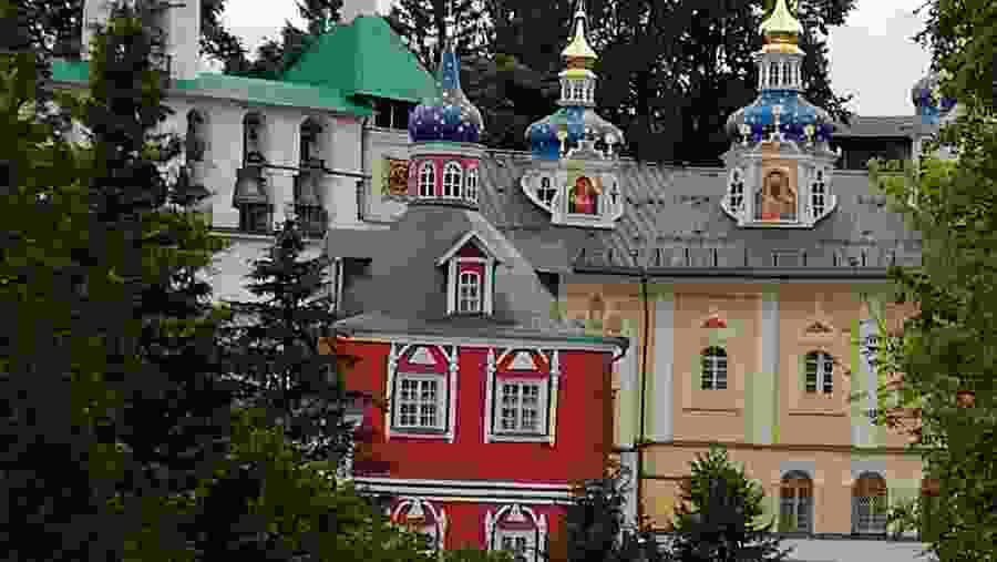 Inside Pechory Assumption monastery