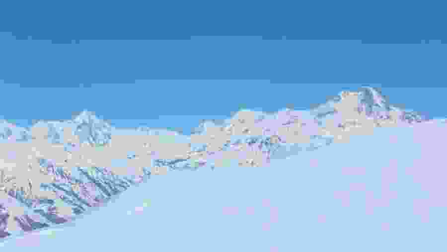 Snow-covered terrain