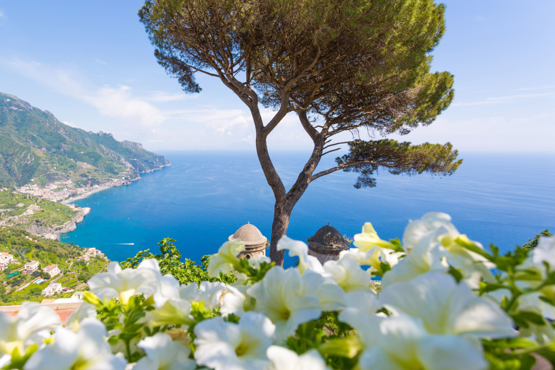 Pompeii ruins, Sorrento sea views, Mount Vesuvius, Amalfi Coast cliffs