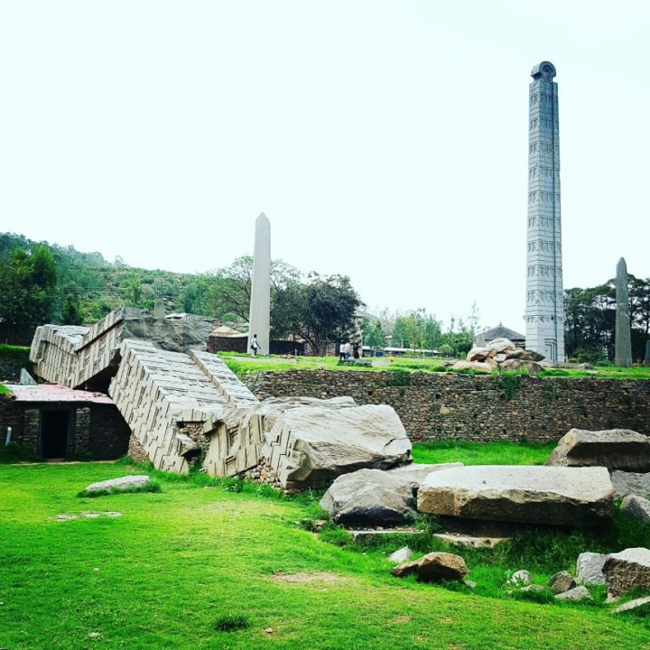 Aksum obelisks, Ezana Stone, Dungur, Church of Our Lady Mary of Zion