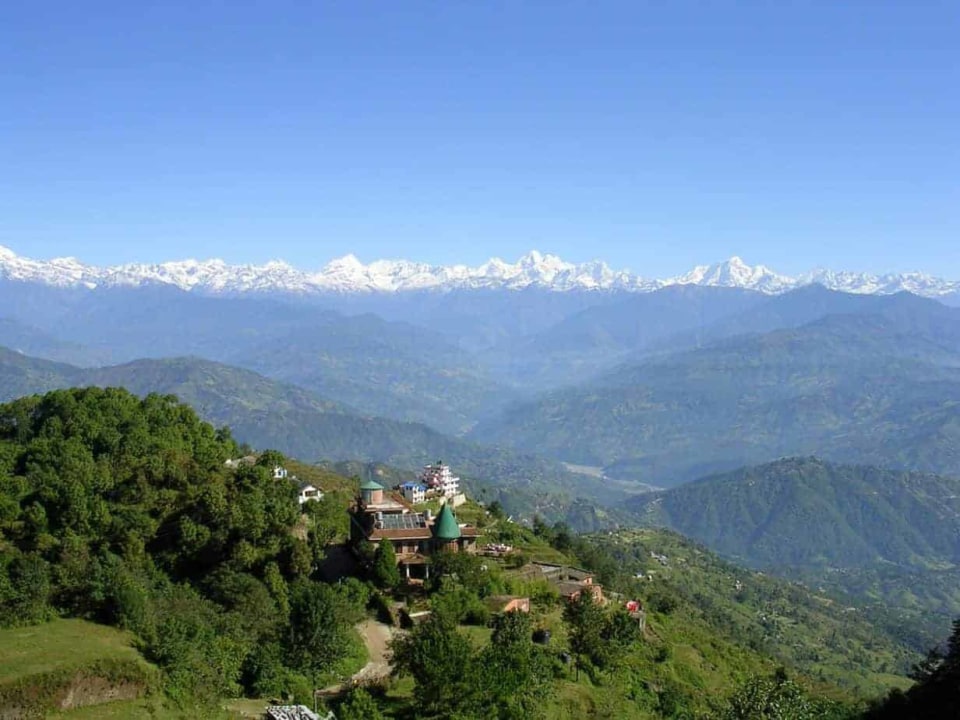 Sunrise over Nagarkot, ridge walk to Changu Narayan Temple, Chisapani forests