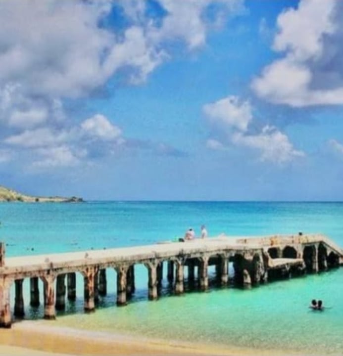 Grand Case white-sand beach, Marigot marketplace, Fort Louis hilltop