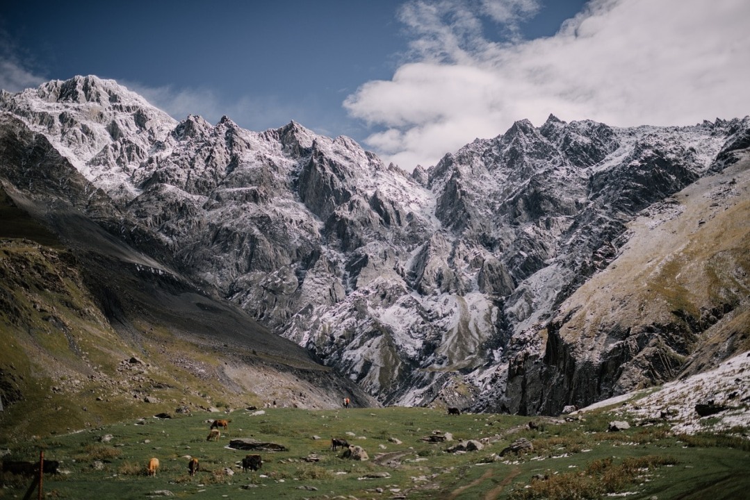 Caucasus Mountains, Jek village, Khinaliq village, Qalakhudat high pastures