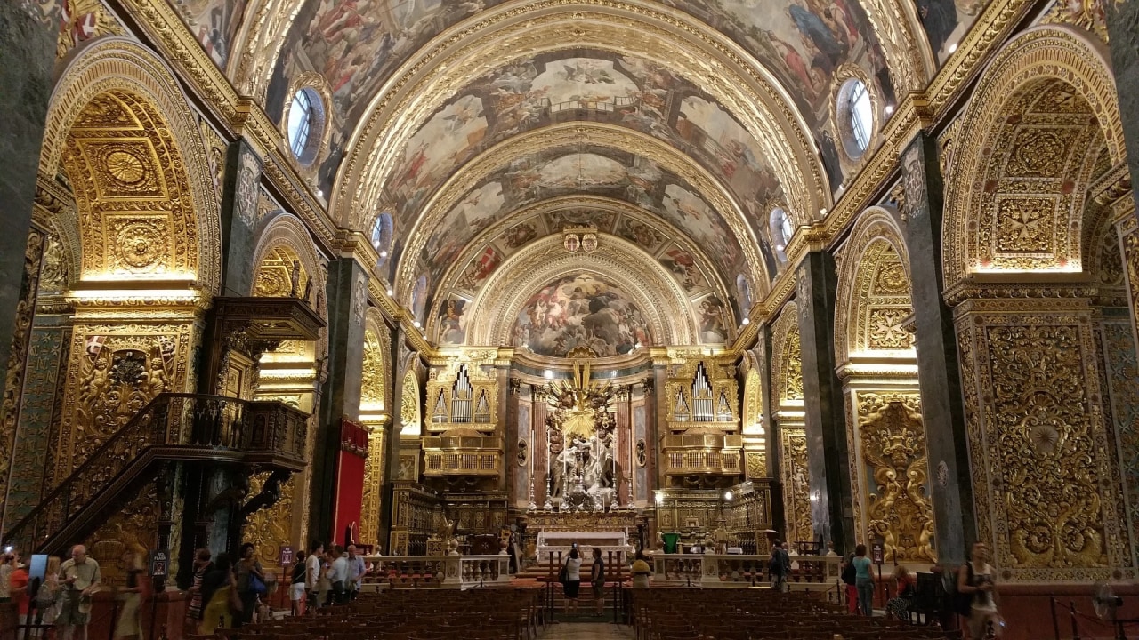 Baroque Auberges of the Knights, Barrakka Gardens, Grandmaster's Palace, Saint John's Co-Cathedral