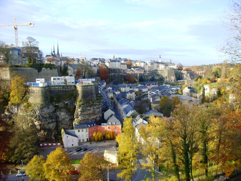Grand-Ducal Palace, Corniche panorama, Vianden Castle above the River Our, the rugged Müllerthal