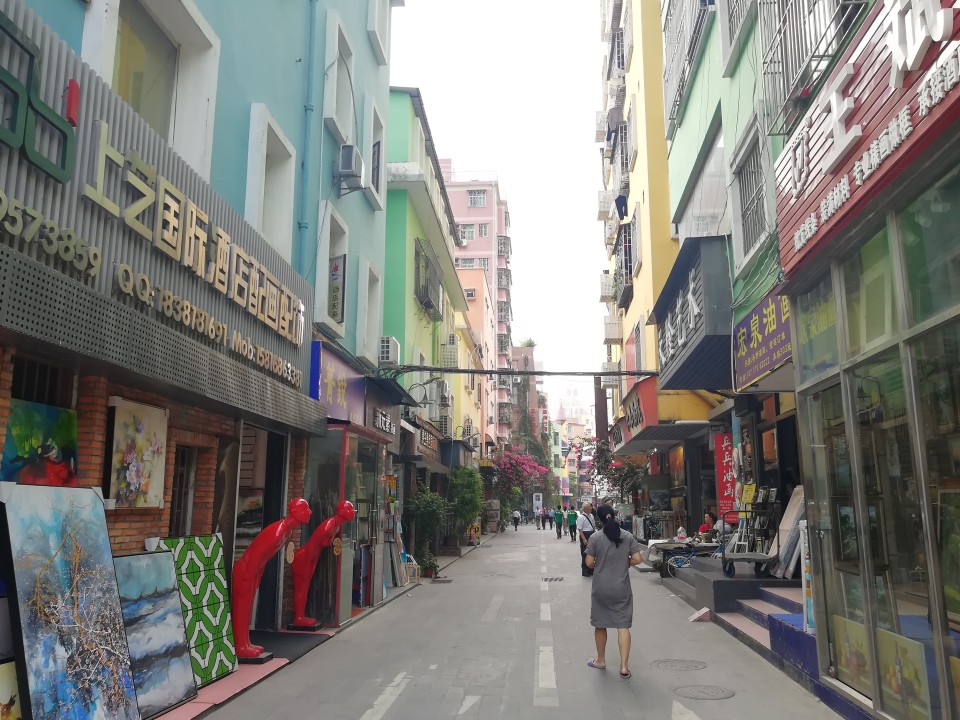 Dafen Oil Painting Village, studio-lined Buji Street, Shenzhen galleries