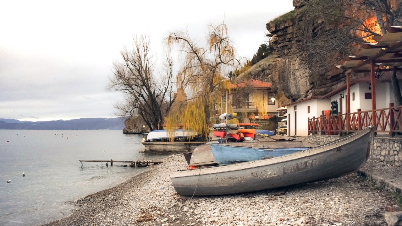 Ohrid, old village, old monastery, old dead volcano