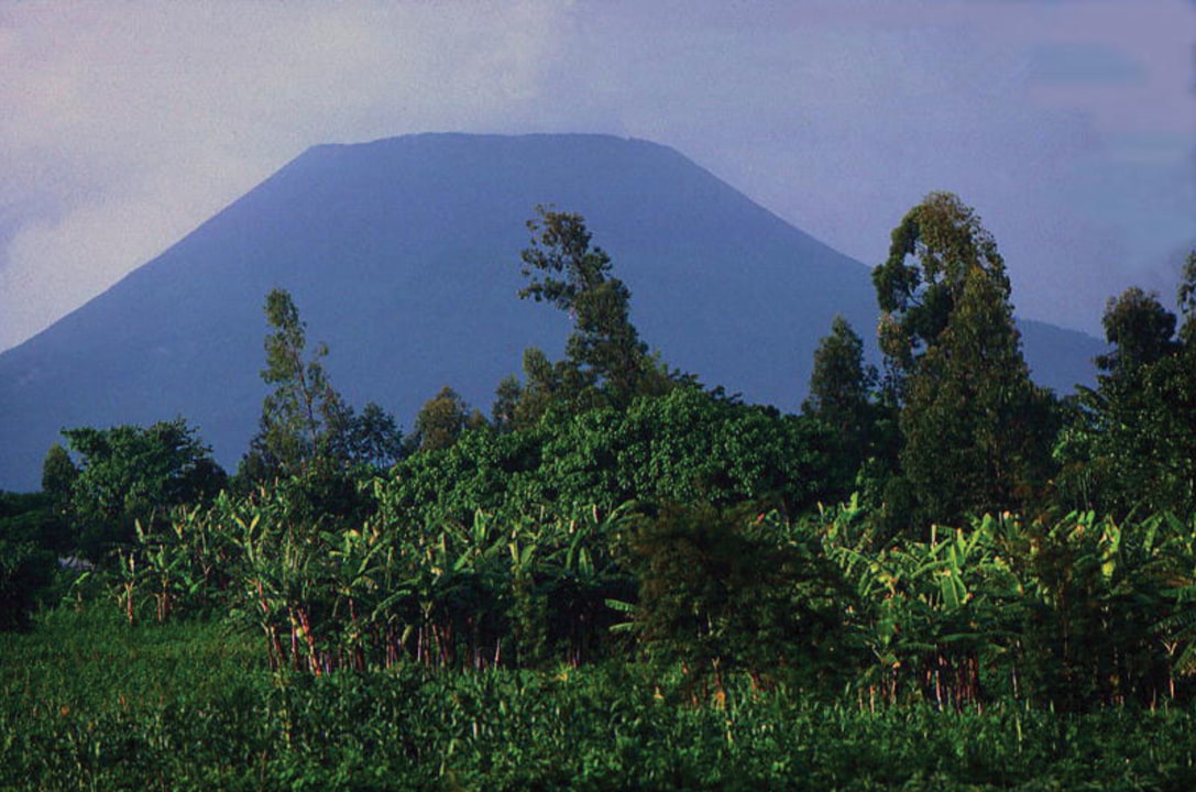 Nyiragongo crater, Virunga National Park, Lake Kivu shores